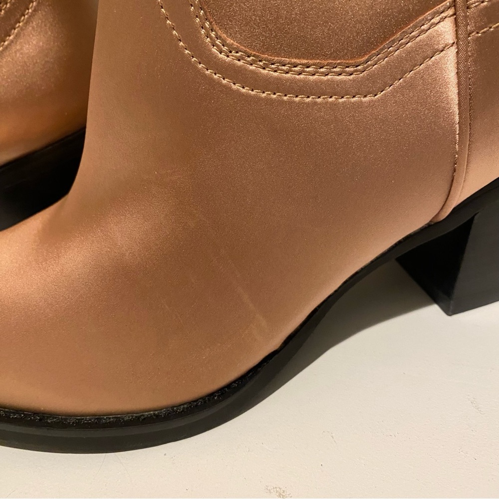 Jeffrey Campbell Free People Dagget Embroidered Satin Western Cowboy Boots | 10 - Picture 9 of 14